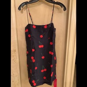 Realisation Christy dress in wild cherry silk.